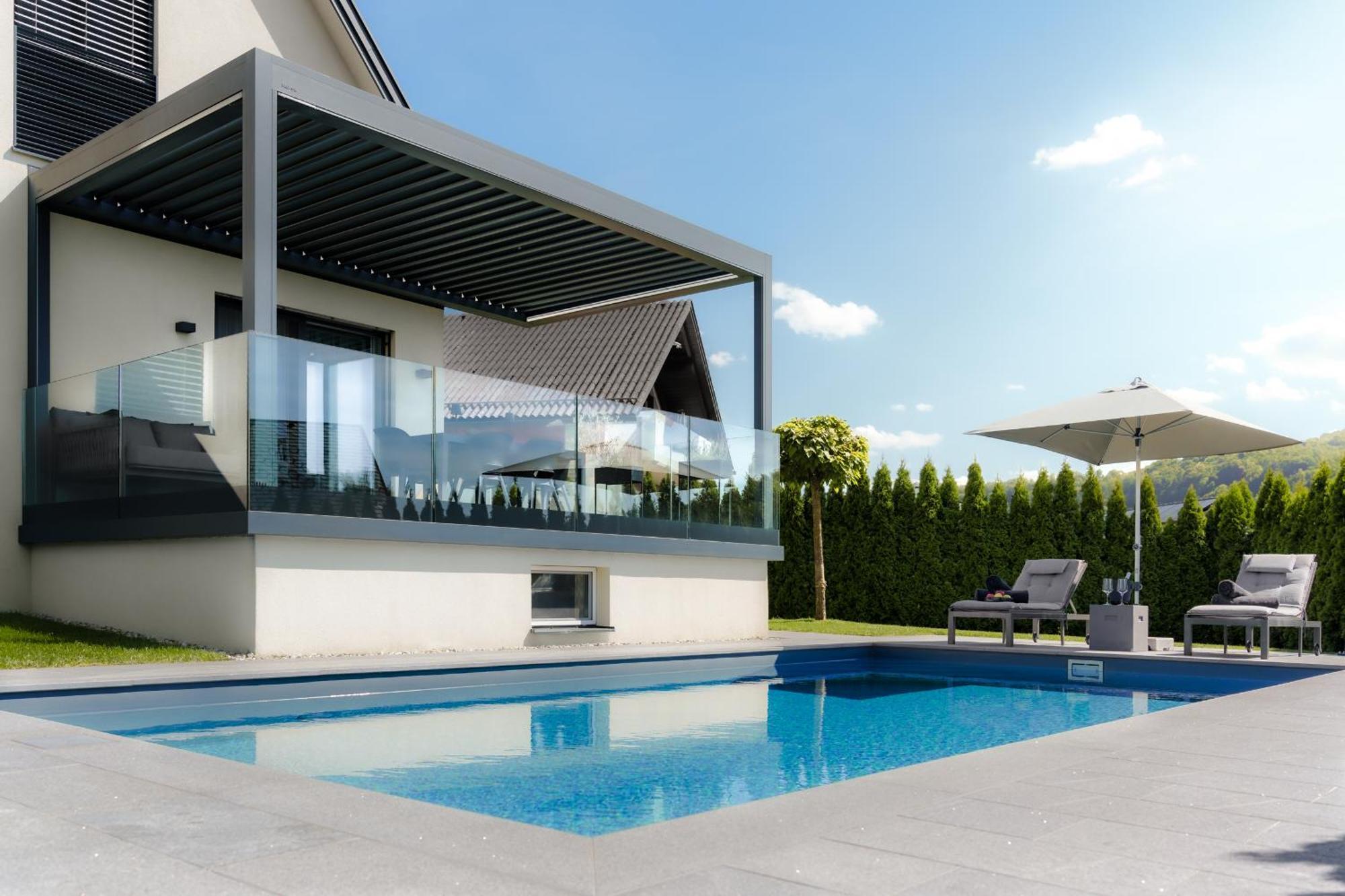 Platschberg Urban Hideaway - Stilvolles Ferienhaus Mit Pool An Der Weinstrasse Berghausen Rom bilde